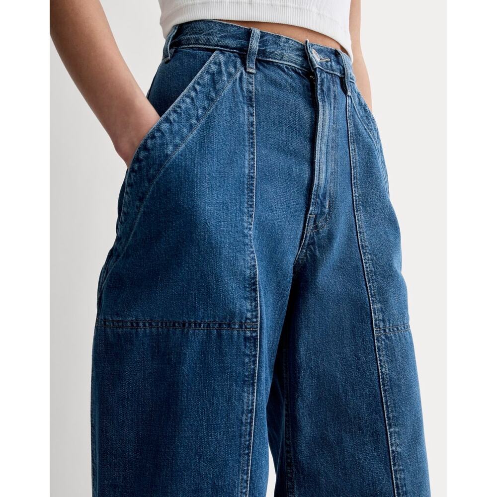 Everlane The Carpenter Jean Medium Blue 31R Wide Leg Jeans - Picture 7 of 7